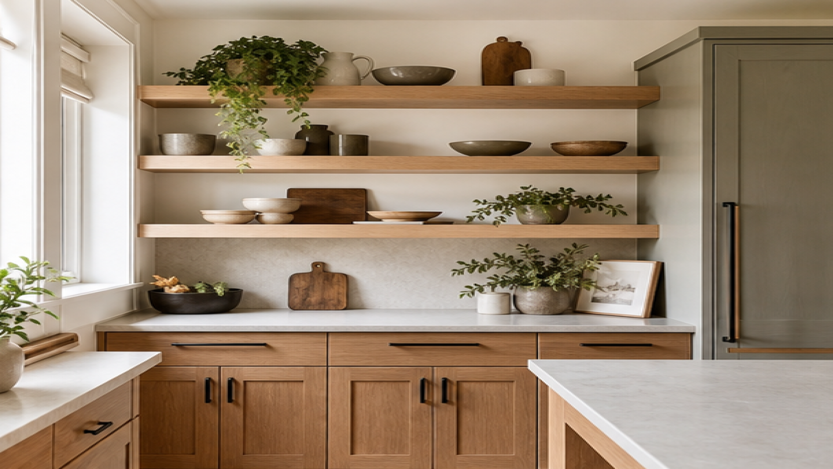 AI Remodel Design with open shelving