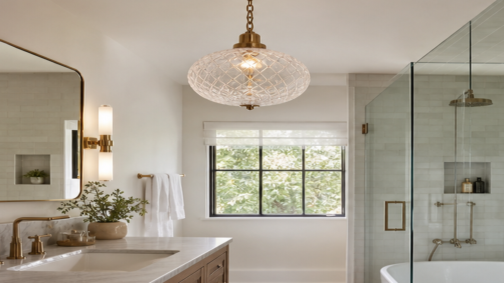 Bathroom Remodel Ideas with pendant lighting