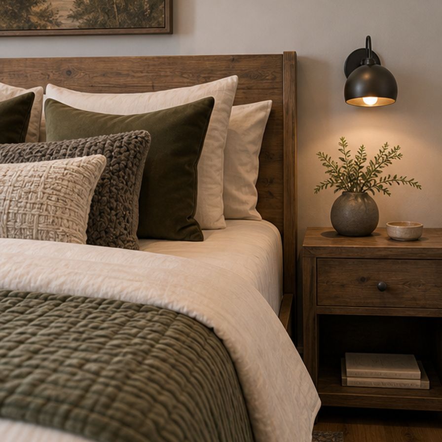 Bedroom Remodel Ideas planting and material detail