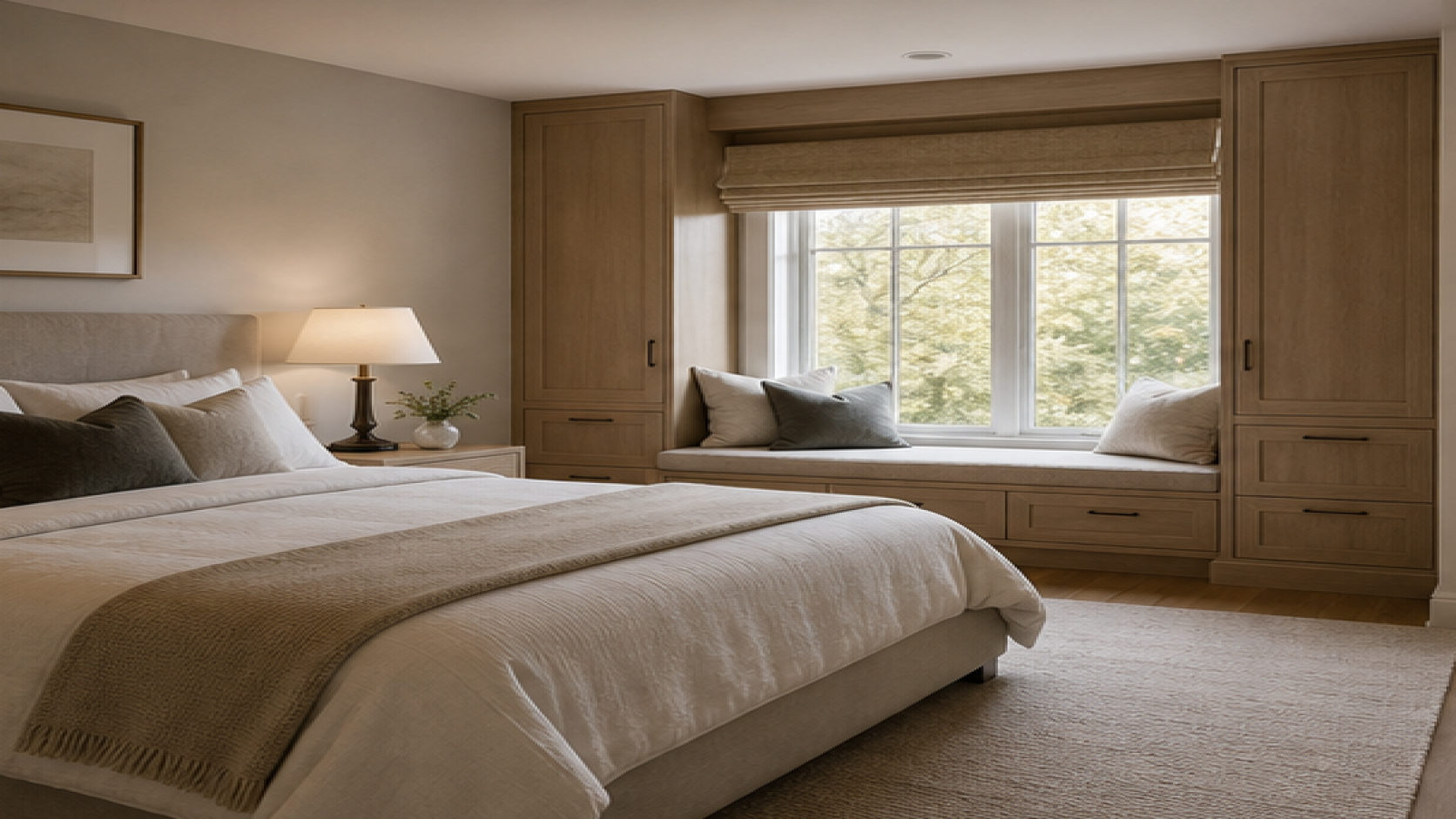 Bedroom Remodel Ideas with a bench seat