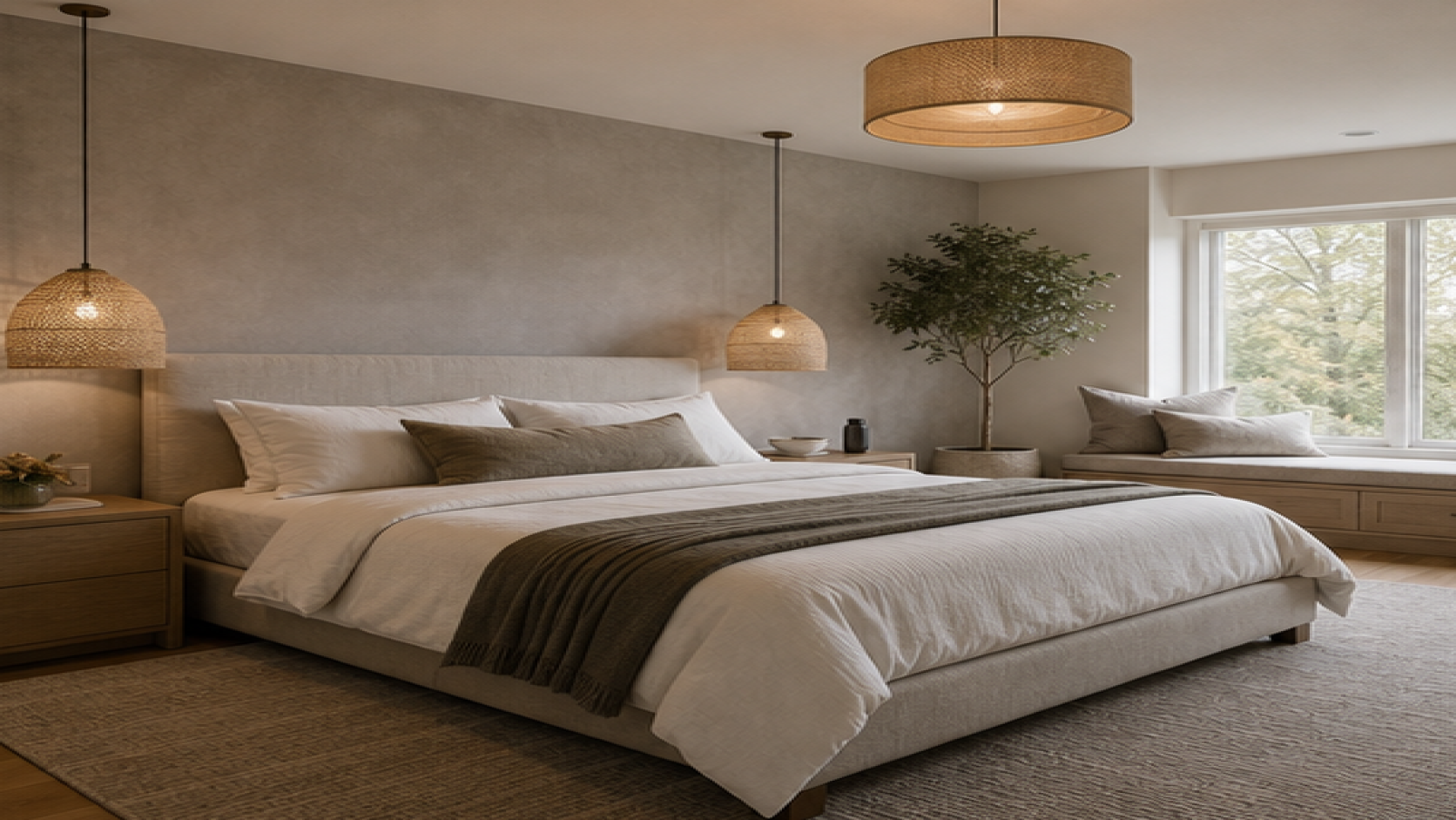 Bedroom Remodel Ideas with pendant lighting