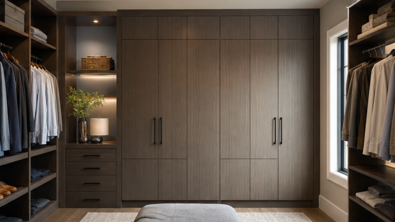 Closet Remodel Ideas with storage cabinetry
