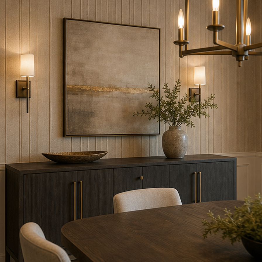 Dining Room Remodel Ideas planting and material detail
