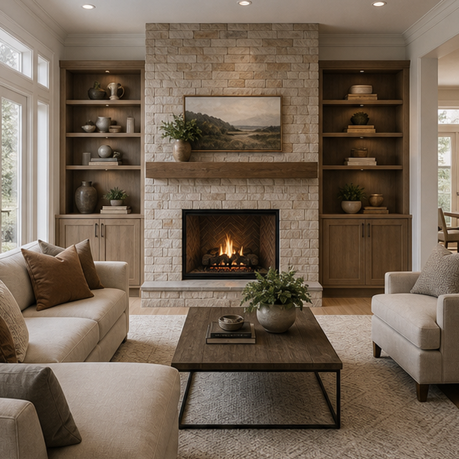 Fireplace Remodel Ideas in a real setting
