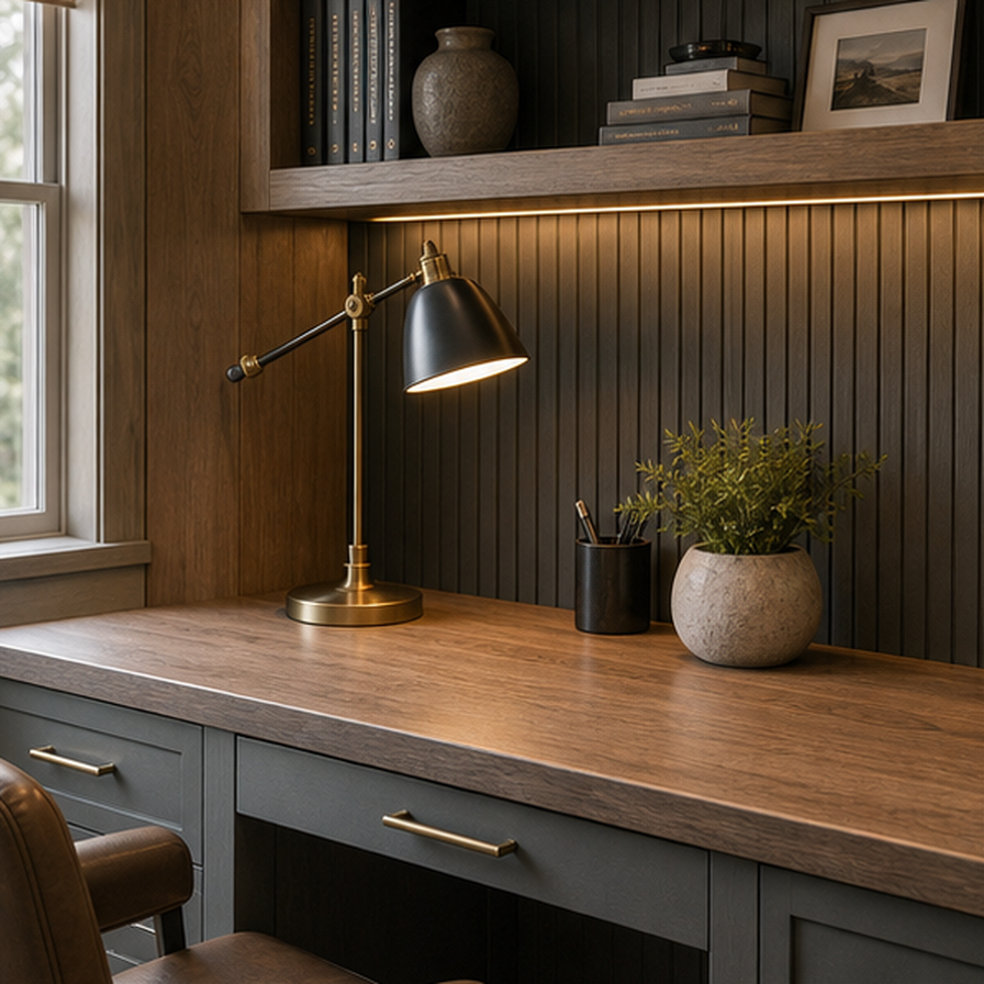 Home Office Remodel Ideas Tool planting and material detail