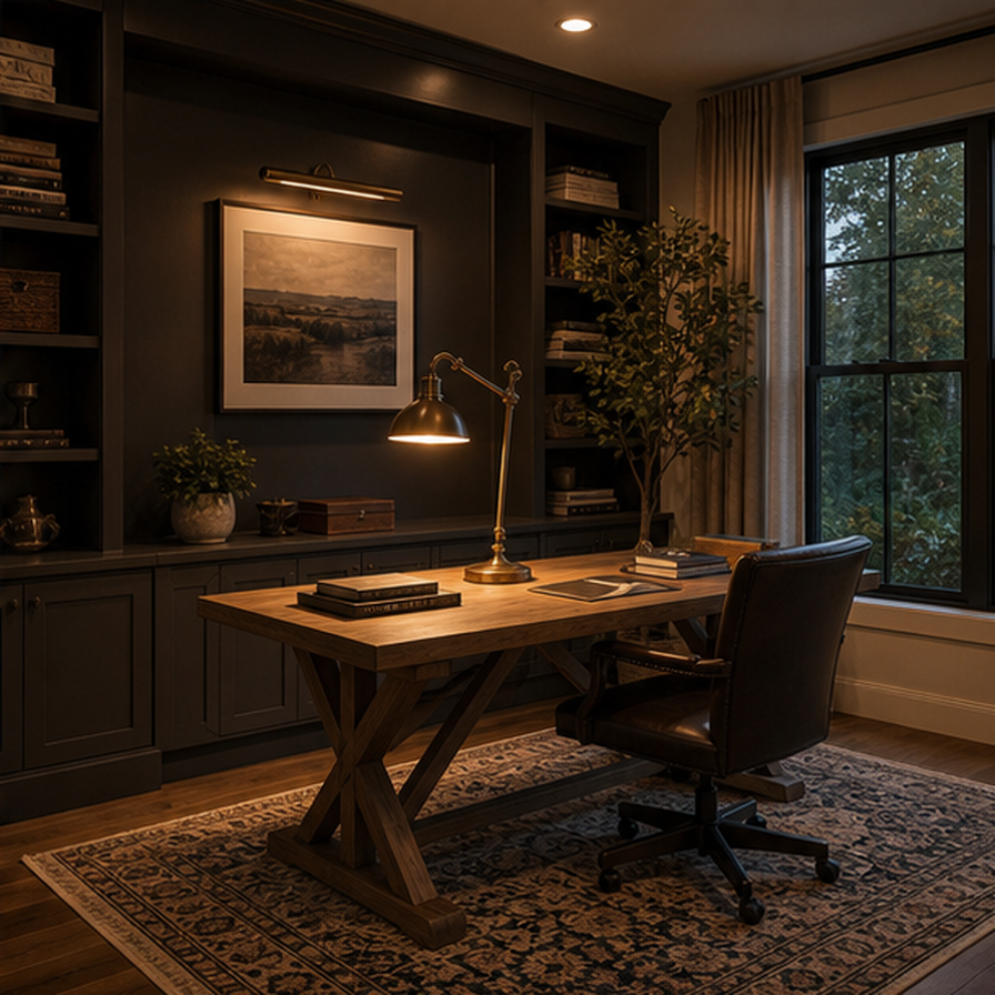Home Office Remodel Ideas Tool lighting idea