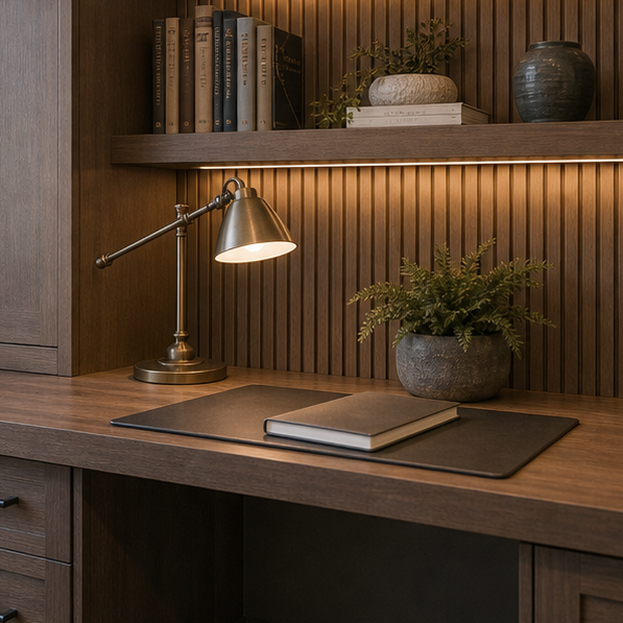 Home Office Remodel Ideas planting and material detail