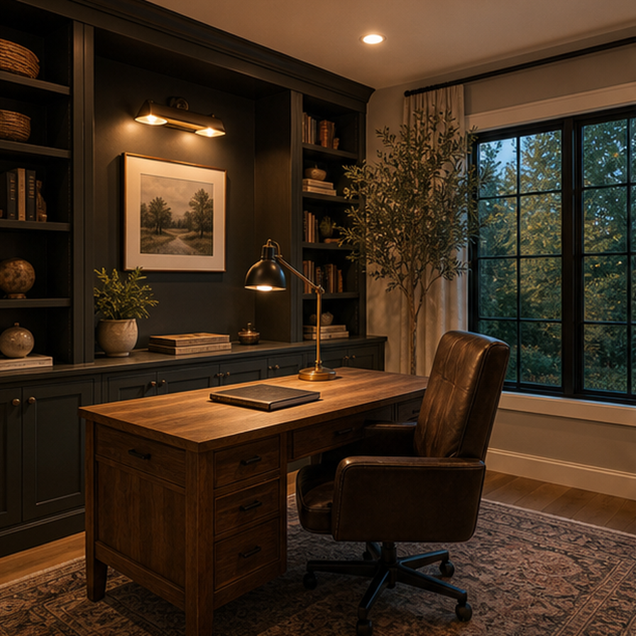 Home Office Remodel Ideas lighting idea