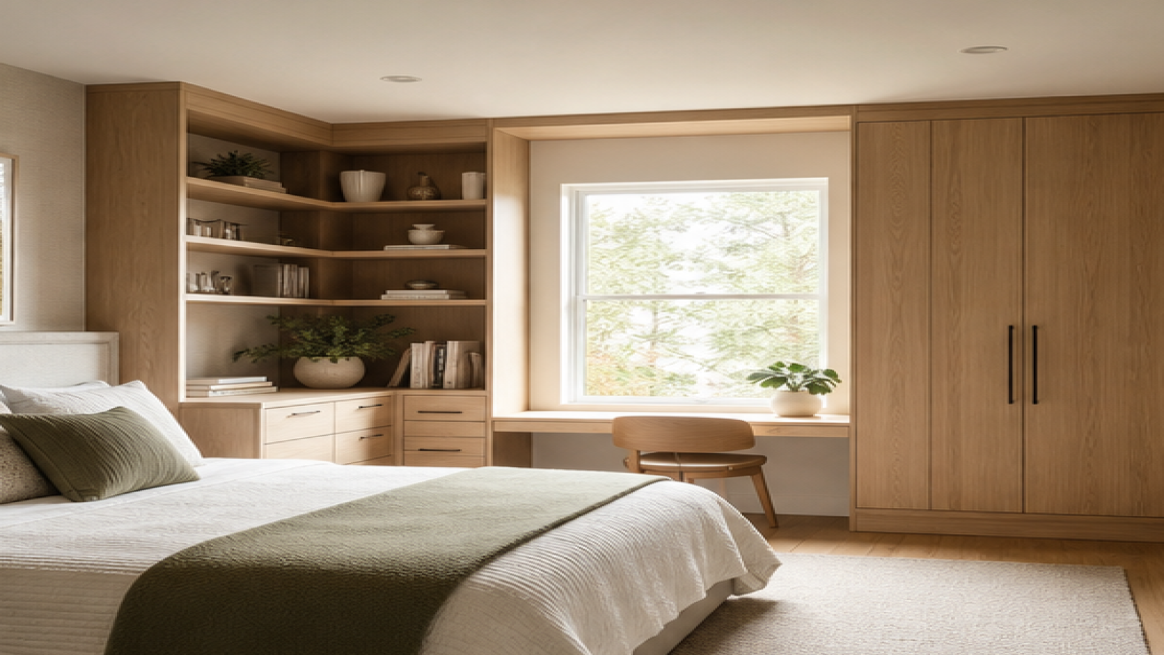 Home Remodel Design App with natural wood cabinetry