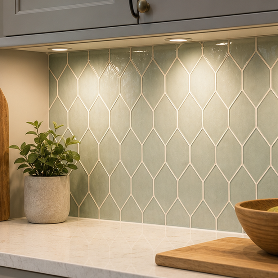 Kitchen Backsplash Ideas planting and material detail