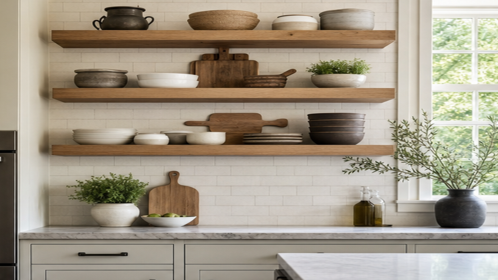 Kitchen Remodel Ideas with open shelving