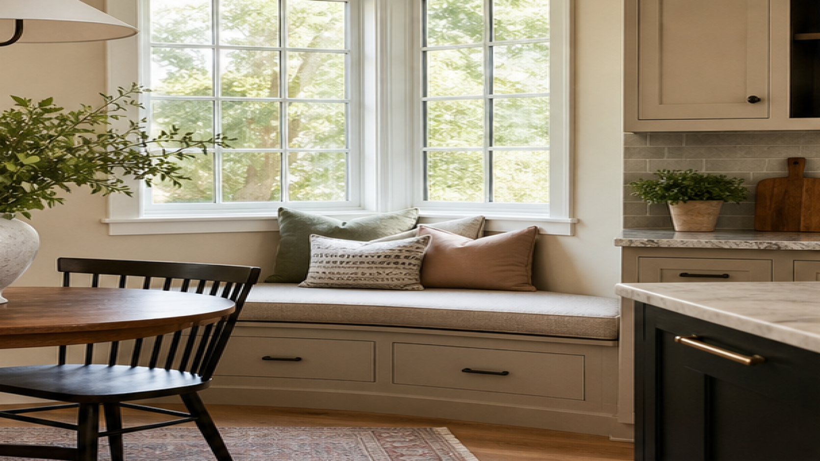 Kitchen Remodel Ideas with a bench seat