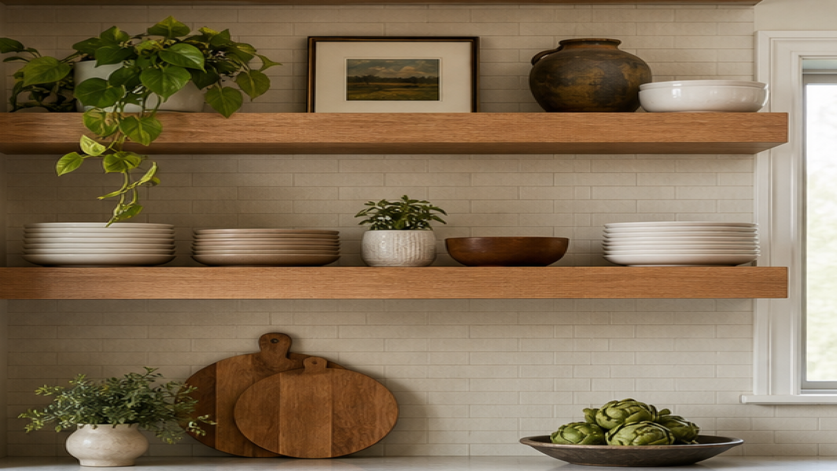 Kitchen Remodel Ideas with open shelving