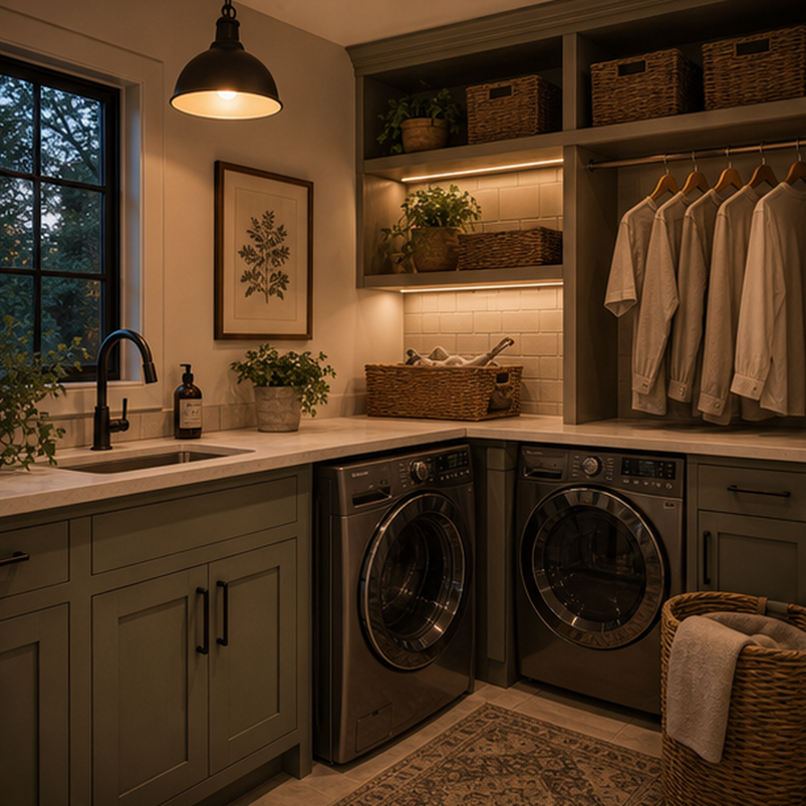 Laundry Room Remodel Ideas Tool lighting idea