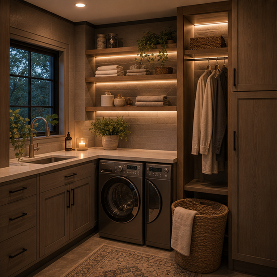 Laundry Room Remodel Ideas lighting idea