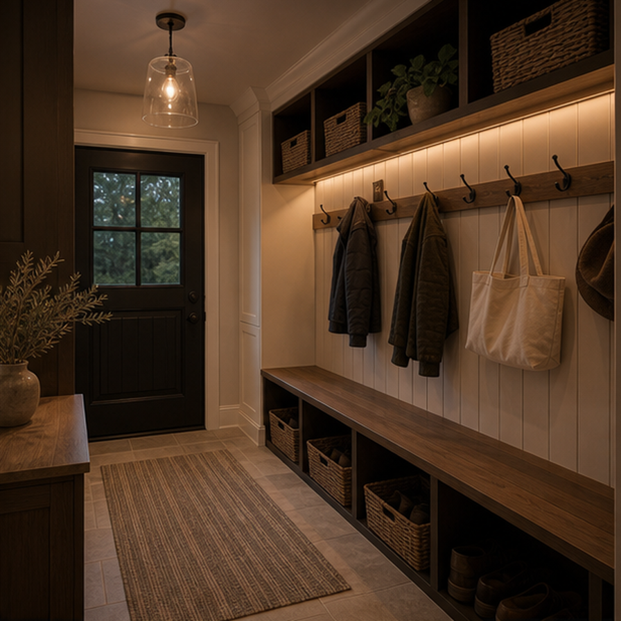 Mudroom Remodel Ideas lighting idea