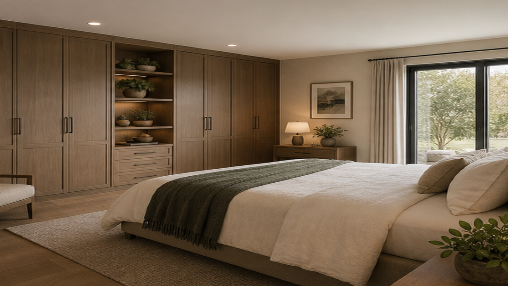 Primary Bedroom Remodel Ideas with storage cabinetry